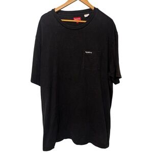 Supreme black logo shirt Sz XXL
